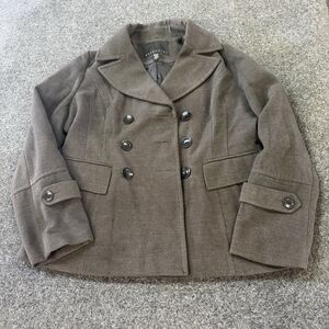 Attention Brown Size Large Jacket Pea Coat Beautiful